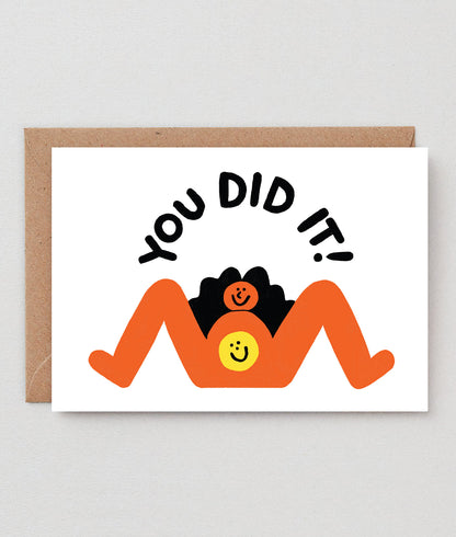 You did it! card