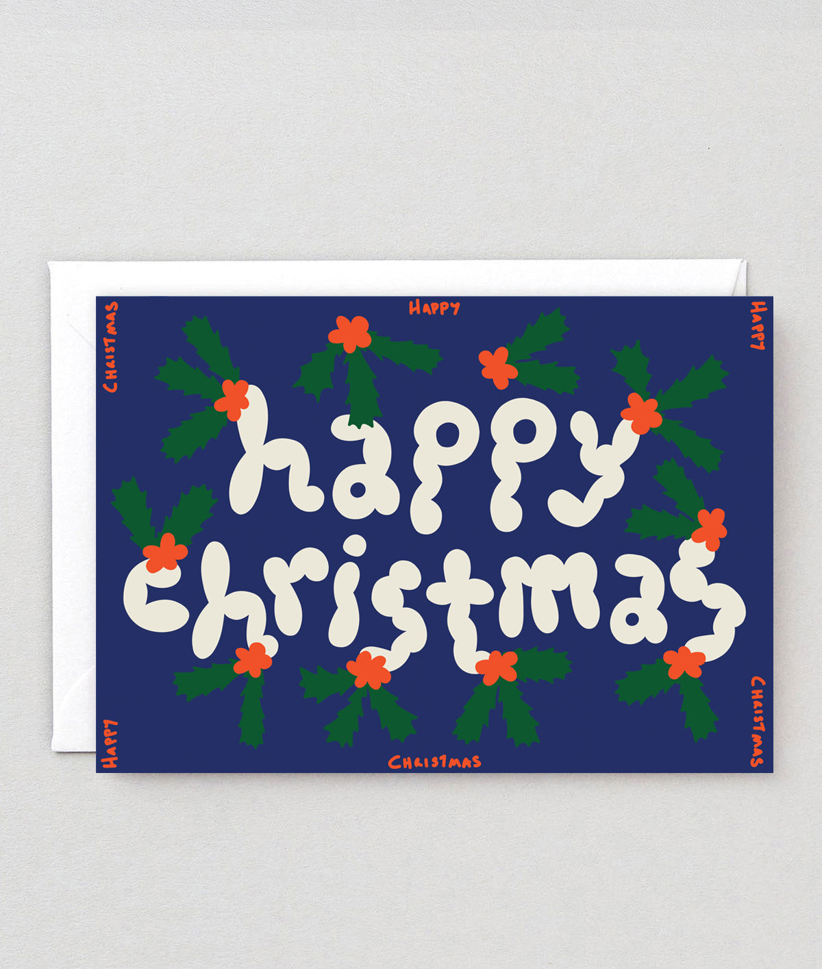Happy Christmas embossed card