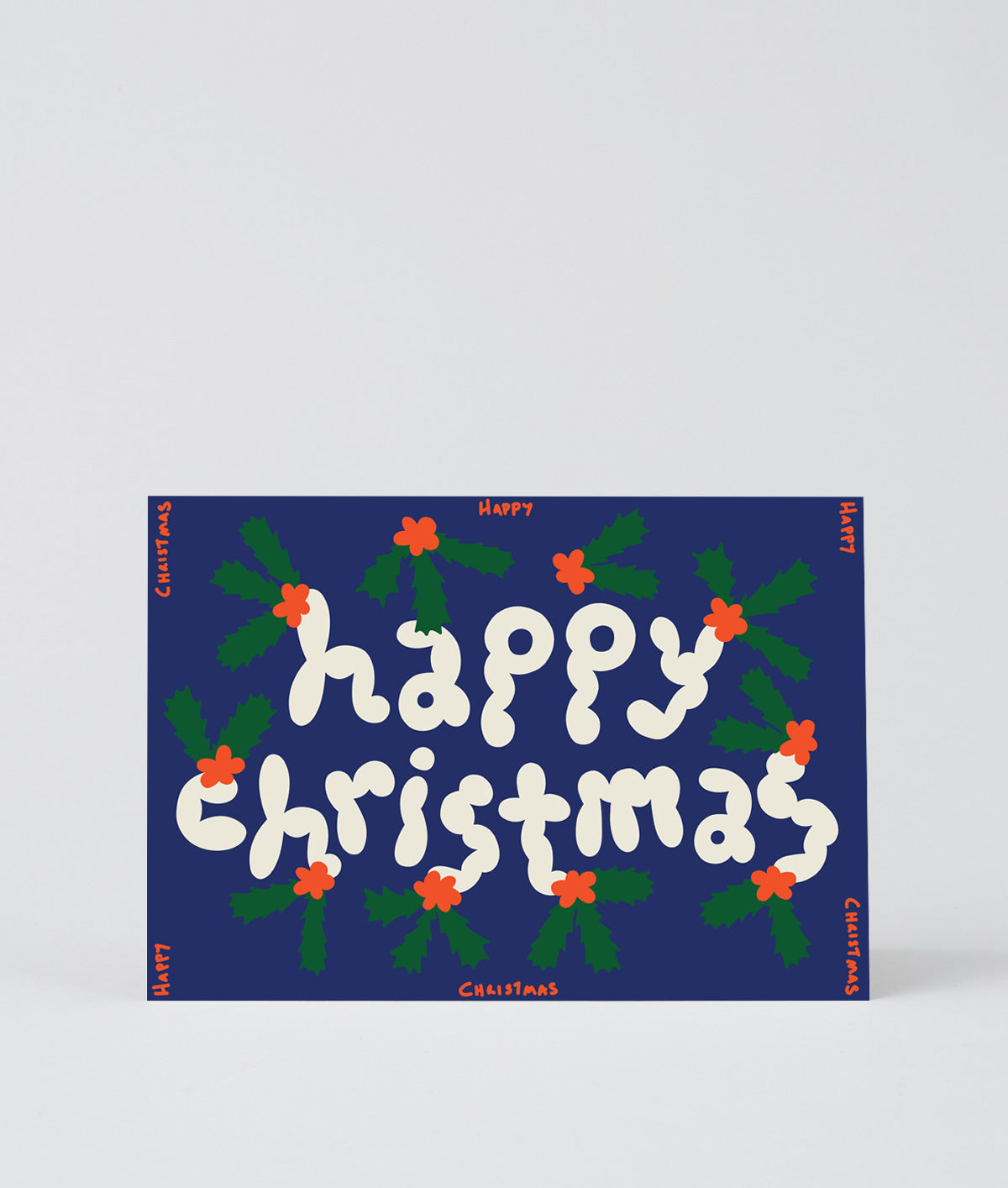 Happy Christmas embossed card
