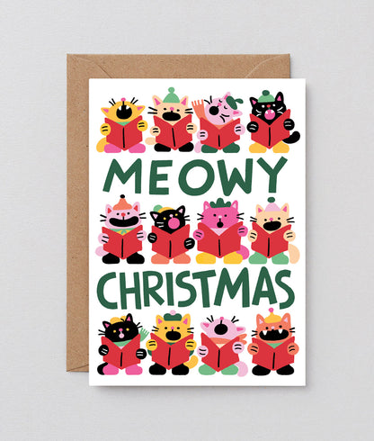 Carte Happy Meowy Christmas