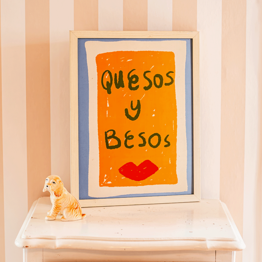 Affiche Quesos y Besos