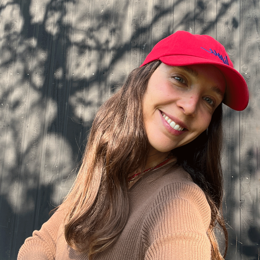 Casquette Bisou rouge tomate