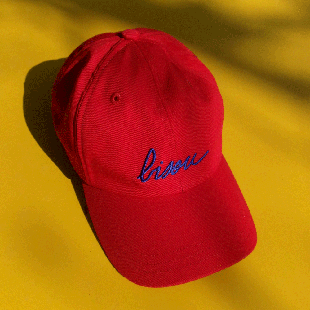 Casquette Bisou rouge tomate