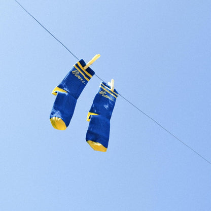 Chaussettes bleues roi Bisou