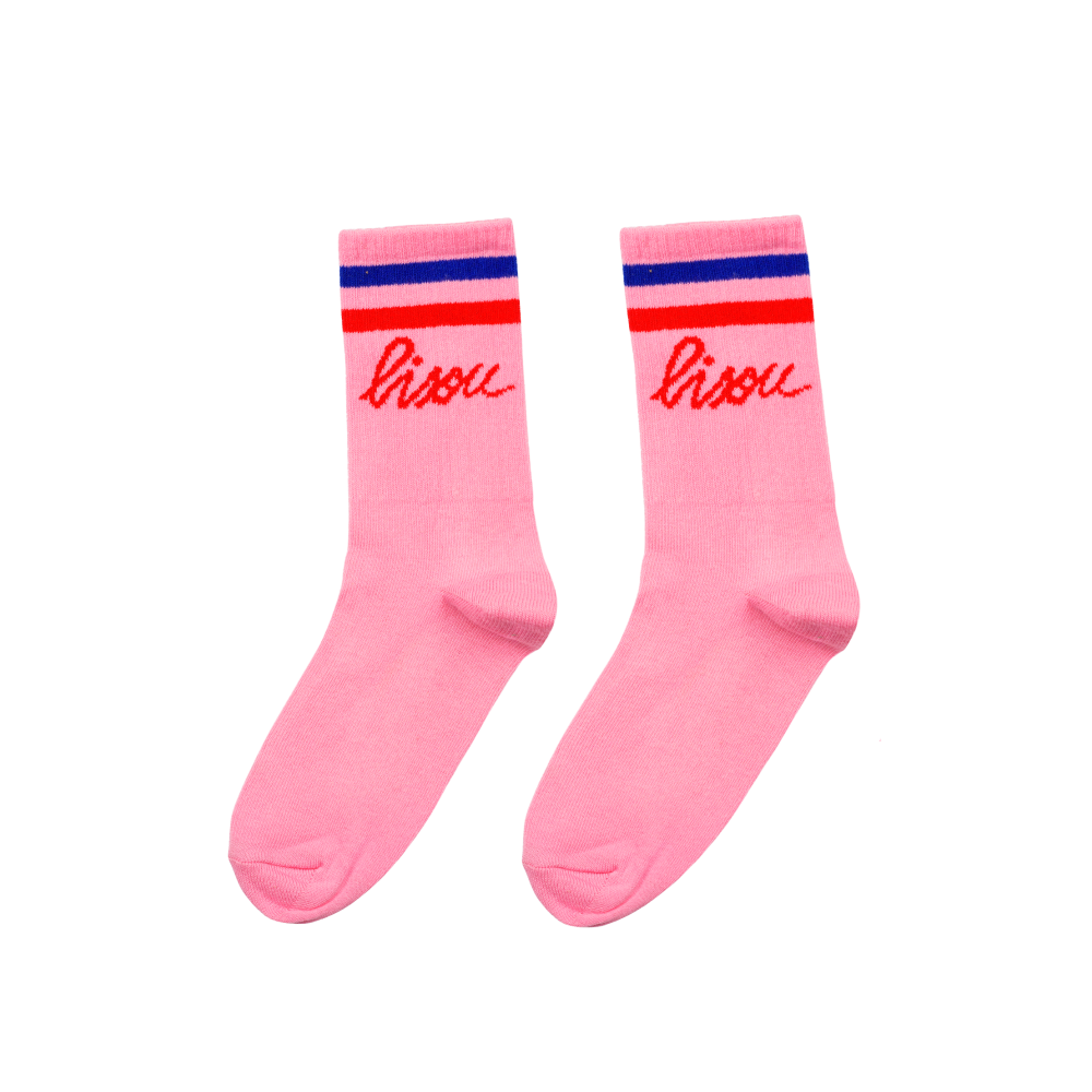 Chaussettes roses bisou