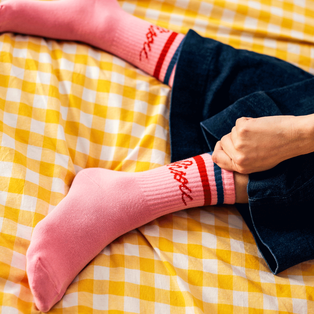 Pink Kiss Socks