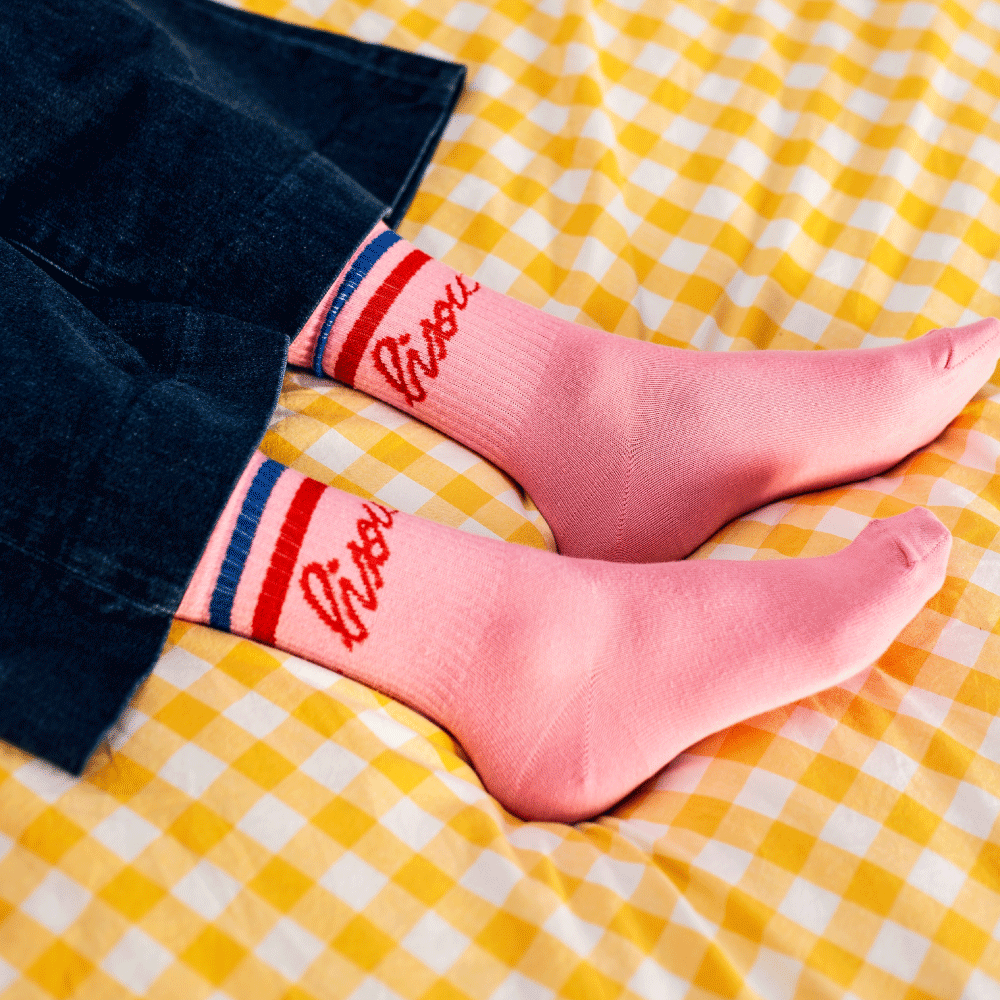 Pink Kiss Socks