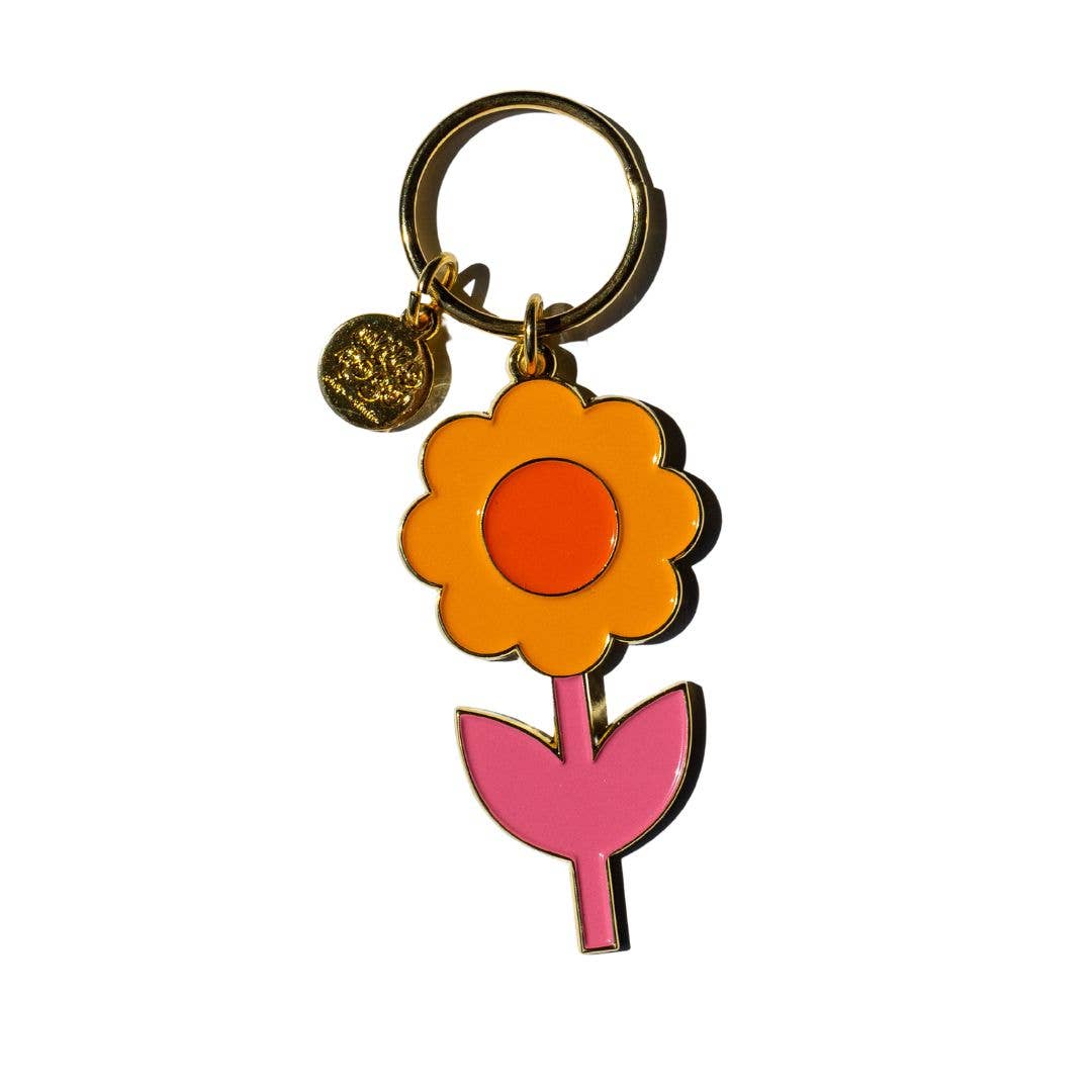 Flower key ring