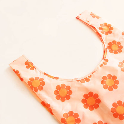 Light orange flower shopping bag