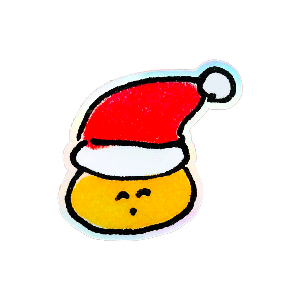 Sticker smiley Noël