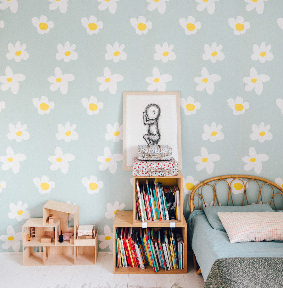 Flowers wallpaper Bonjour Georges x Mathilde Cabanas