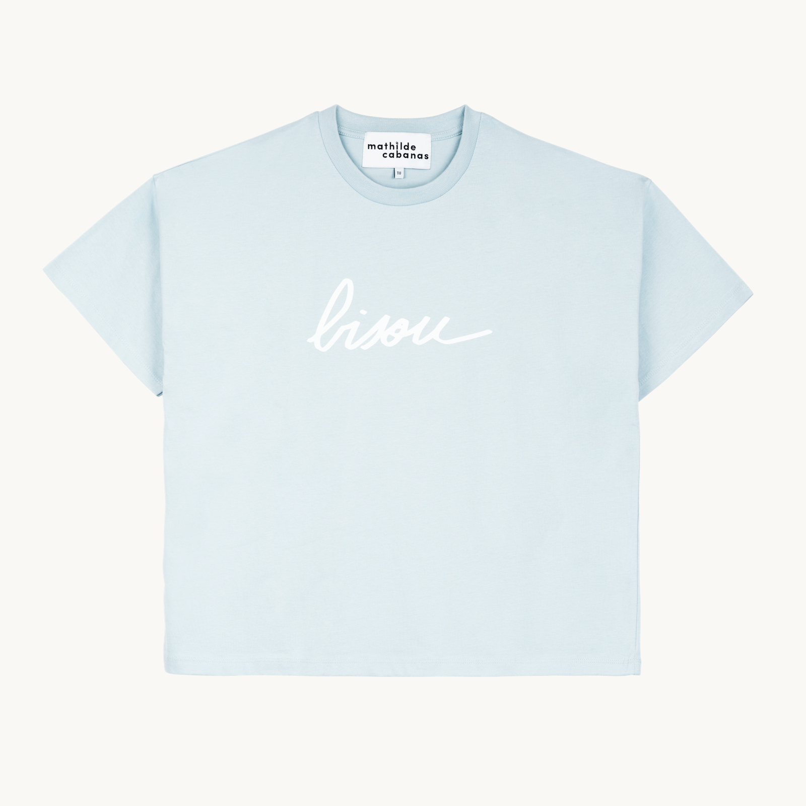 T-shirt Bisou bleu